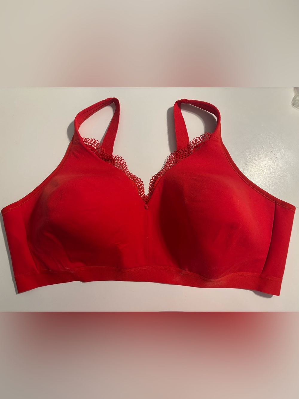 Cacique bright red bra